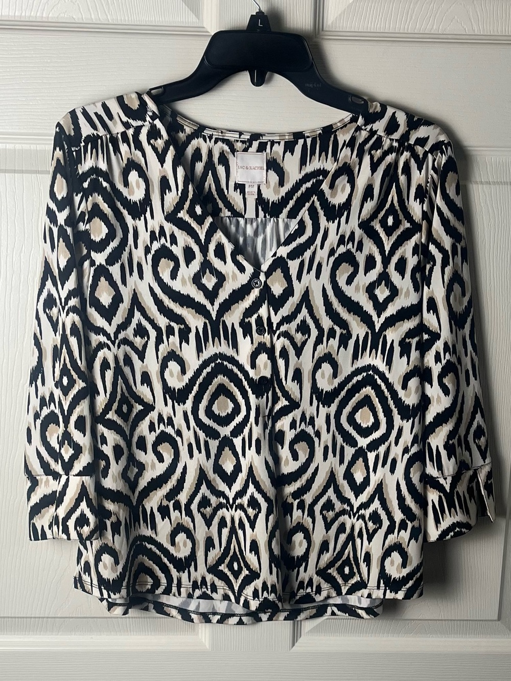 Zac & Rachel Black, White & Cream blouse